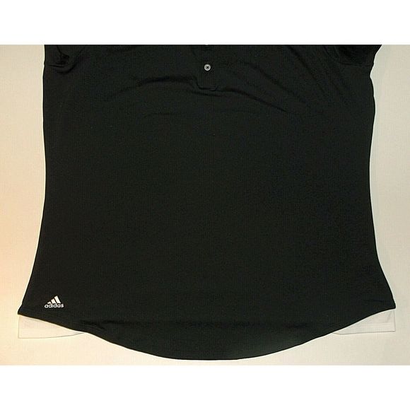 Adidas 4 Button Down Polo Black & White LS XL - Picture 4 of 5
